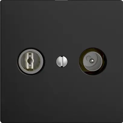 Prise TV-R ENC EDIZIOdue 15dB noir à large bande 5…2000MHz, F 