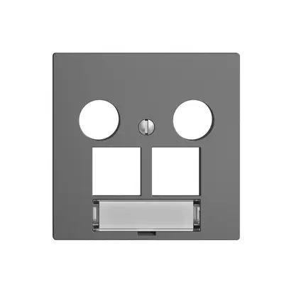 Kit de recouvrement EDIZIOdue F, p.prise multimédia EASYNET, p.2×RJ45 S-One, grf 