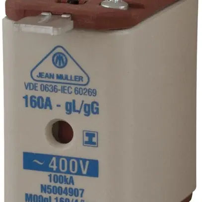 Fusible HPC DIN-00 400V/160A gL/gG verrous de saisie isol. 