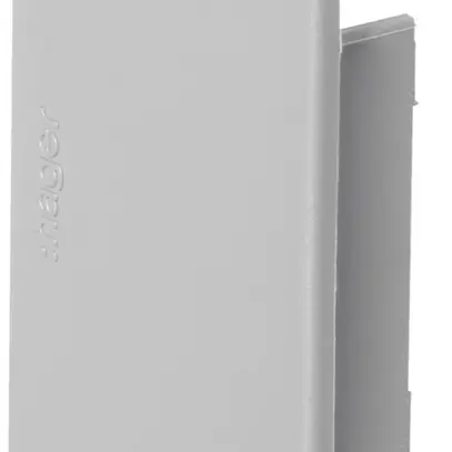 Pezzo finale Hager tehalit.LF/LFH 57×40mm grigio IP30 