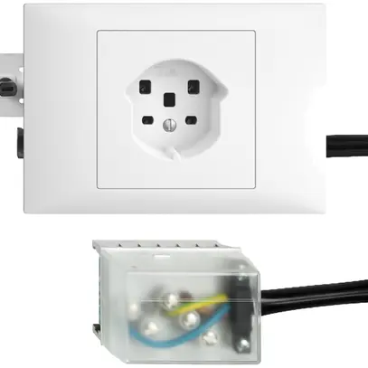 Presa INS EDIZIOdue T25 bianco 49…69mm per cavo piatto Powerbus 