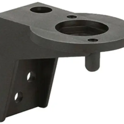 Équerre WERMA, pour colonne de signalisation, pour montage mural, noir 