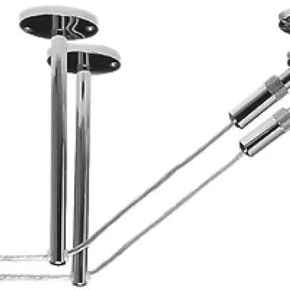 Articulation SLV pour système de câble basse tension, 160mm 2 pièces chromé 