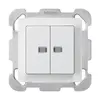 Pulsante luminoso INC kallysto 2×AR/1P 2 lenti bianco piastra di fissaggio 