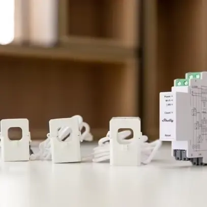 Shelly Pro 3EM, contatore di energia, interfaccia AddOn, 3x120A 