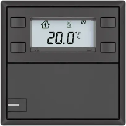 Poussoir RTH EDIZIO.liv SNAPFIX® a.RGB-LED 1×touche comm.1T grf 