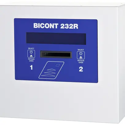 Contatore di spese AP Bicont 232R, card RFID, IP21, 2×16A, 2×11kW, per 2 app. 