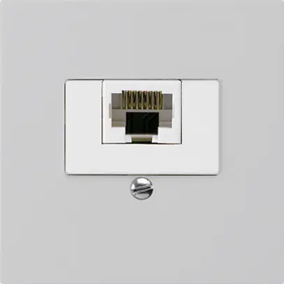 Inserto per presa di raccordo kallysto 1×RJ45u grigio chiaro 