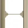 Abdeckrahmen EDIZIOdue 1×2 sand 
