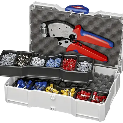 Cassetta d'assortimento serrafili KNIPEX 97 90 13 per capicorda 