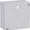 Scatola di derivazione AP Woertz vuota 115×115×60mm grigio chiaro 