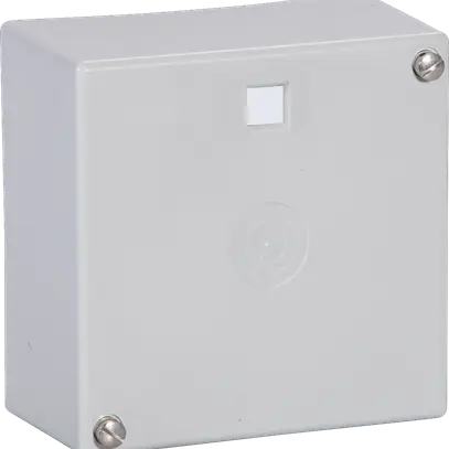 Boîte de dérivation AP Woertz vide 115×115×60mm gris clair 