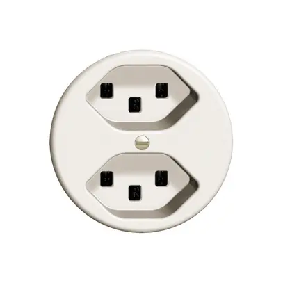 Presa FH 2×T23 16A arancione, con morsetti innest. 