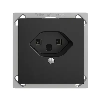 Presa INS EDIZIOdue T23 16A nero morsetti a vite 