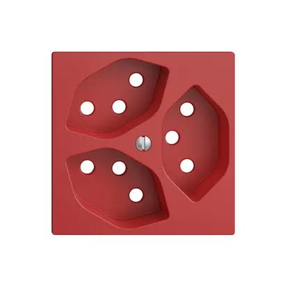 Plaque frontale 3×T13 EDIZIOdue berry 