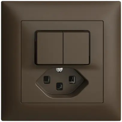 Combinazione INC A-R+3/1L+T23 16A EDIZIOdue coffee 