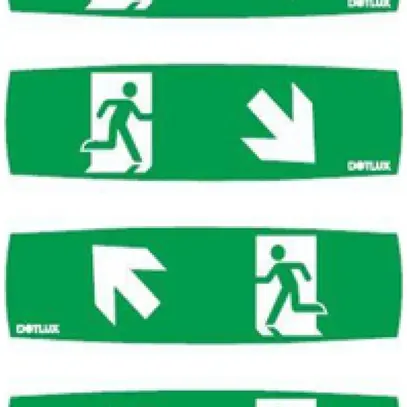 Set di pittogrammi DOTLUX 2×freccia diagonale sinistra/destra alto/basso 