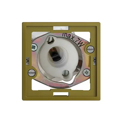 Signal lumineux ENC EDIZIOdue olive 7W, sans calotte plate 