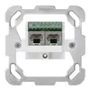 Inserto per scatola di raccordo Hager 2×RJ45s separato placca fissagg.schermato 