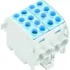 Bloc répartiteur Weidmüller WPD 202 4×35/4×25 2L connexion à vis TS35 bleu 