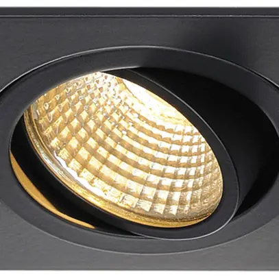 Downlight LED INS NEW TRIA 1 SET, 8W 600lm 2700K 38° quadrato IP20 nero opaco 
