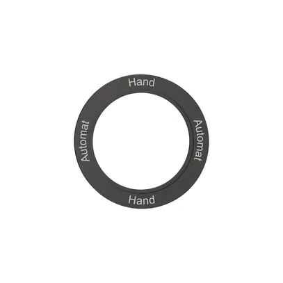 Disco indicatore NEVO, p.interruttore rotativo, Automat-Hand-Automat-Hand, nero 