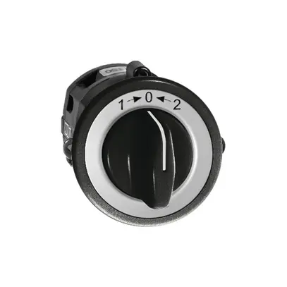 Contact pivotant ENC 1->0<-2 noir avec manette 