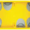 Scatola per intercapedini Legrand Axolute per 4 moduli, giallo 