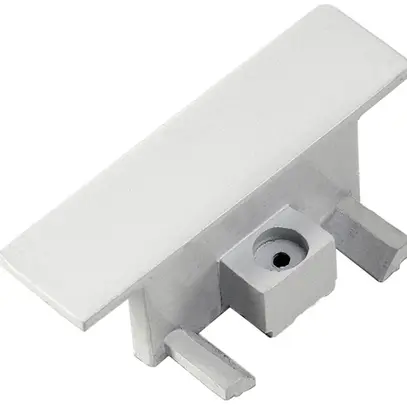 Cappa terminale SLV per binario conduttore INS 1-fase, bianco 