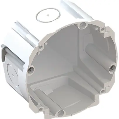 Hohlwanddose AGRO Quickbox H1 1×1 Ø83mm halogenfrei weiss 