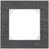 Abdeckrahmen KAL.art 1×1 94×94mm Schiefer schwarz 