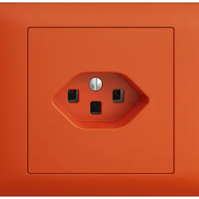 Presa INS EDIZIOdue T23 16A arancione, con morsetti innest. 