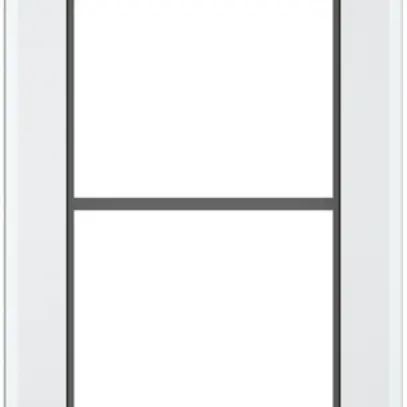 Cadre de recouvrement SIDUS 2×1 blanc 
