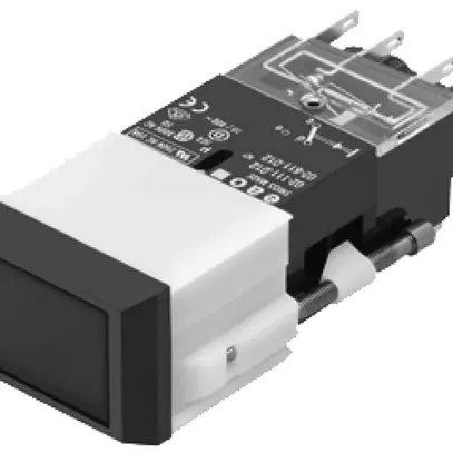 Boîtier pour poussoir lumineux EAO02 plat 29.2×21.2mm 2C IP40 