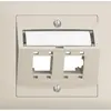 Kit de montage INC Edue BKE, avec capot de sortie oblique, pour 2×RJ45, crema 