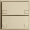 Poussoir ENC KNX 2× EDIZIOdue colore vanille RGB sans LED 