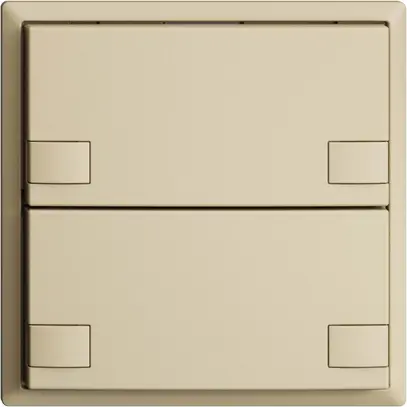 Pulsante INC KNX 2×EDIZIOdue colore vanille RGB senza LED 
