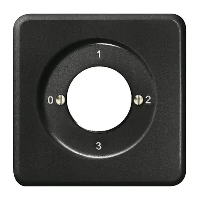 Kit frontal ENC 0-1-2-3 noir pour interrupteur rotatif à clé 