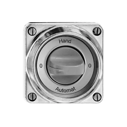 EB-Drehschalter nass 0-Hand-0-Automat 2/1L Al kugelpoliert 