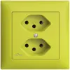 Prise ENC EDIZIOdue 2×T13 lemon 1×S 
