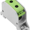 Bloc répartiteur Weidmüller WPD 130 1×50/1×50mm² 120A 1000V TS35 vert 