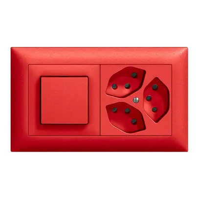 Combinazione INC EDIZIOdue 3/1P +3×T13 berry orizzontale 