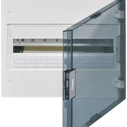 Coffret de distribution AP Hager vega 1 rangée 18UM porte IP40 400×325×146mm 