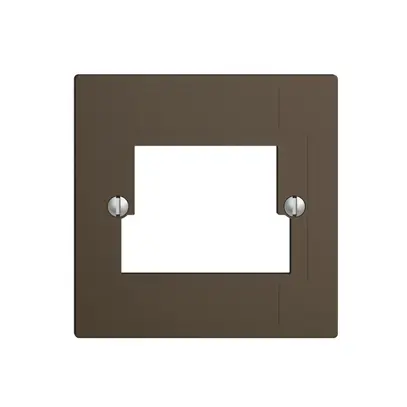 Placca frontale 2×TT,2×RJ45 coffee ITplus ITM EDIZIOdue 