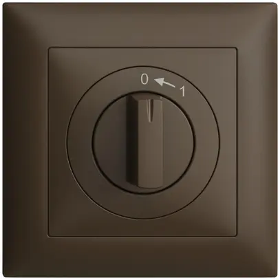 Kit frontal EDIZIOdue 0<-1 coffee 88×88mm pour contact pivotant 