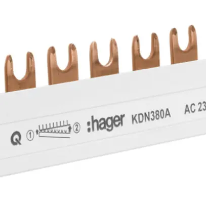 Peigne de raccordement 3P 16mm² Hager 