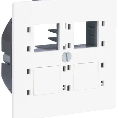 Kit di montaggio R&M diritto per 4×RJ45 cat.6A 60×60mm bianco 