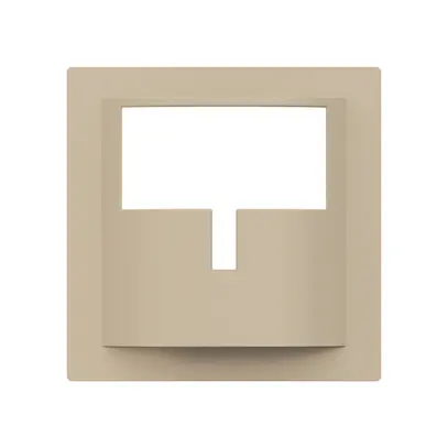 Plaque frontale Hager kallysto H pour détecteur de mouvement beige 