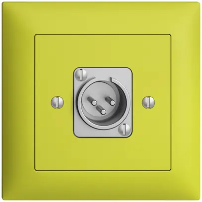 Presa INC XLR con spina EDIZIOdue lemon 