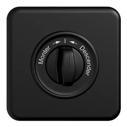 Kit front.Monter->I<-Descendre STANDARDdue 90×90mm noir 